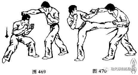 散打实战防守反击技巧:防拳腿和肘