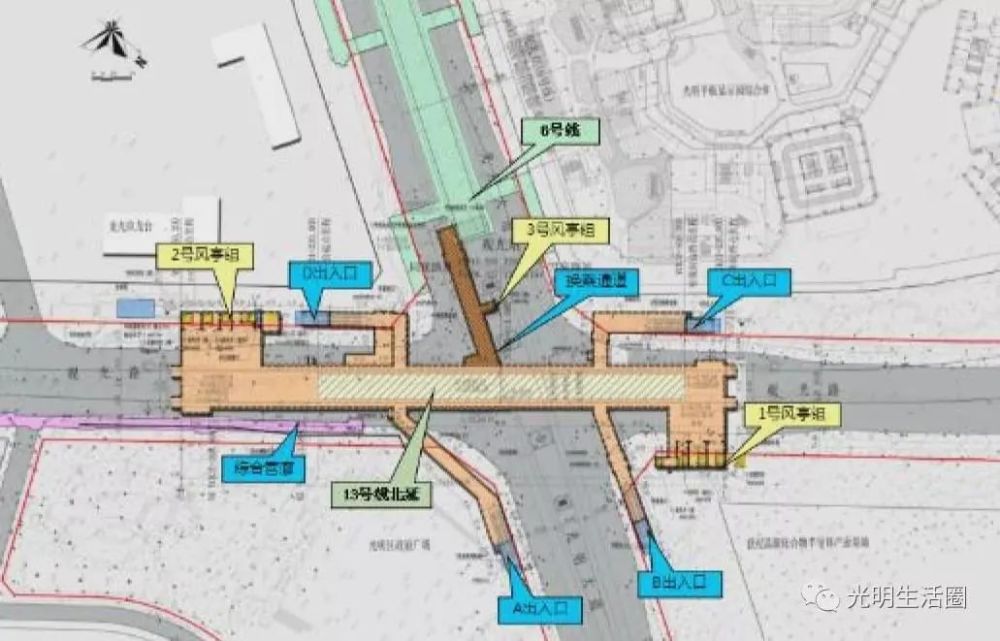 光明启动地铁13号线土整,各站点详细分布及规划曝光!