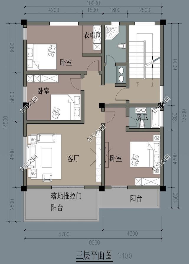 临街住宅,10米开间12米进深的多层别墅,怎么设计好?
