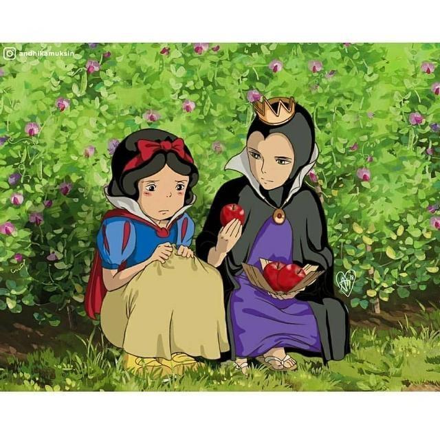 迪士尼公主"素颜"集体出逃,画风突变太真实,网友:爱了,爱了