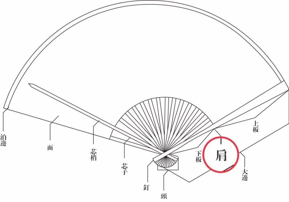 文玩折扇的常见肩形有哪些?