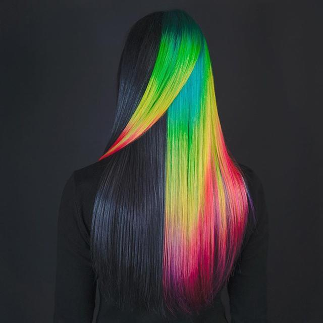 20张俄罗斯女孩彩虹发型照片找个这样女朋友天天见彩虹