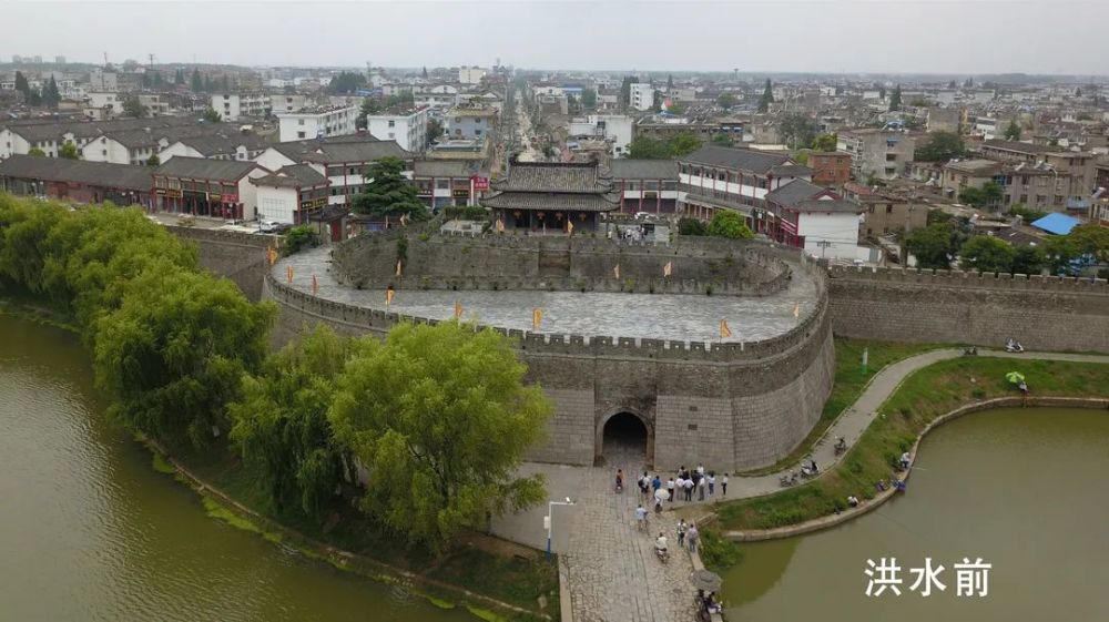 直击:洪水下的寿县古城 来自淮河防汛一线的报道