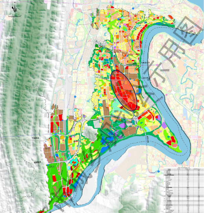 来源于万达官网) 在大渡口区域版图上,我标准红色椭圆形的位置,现规划