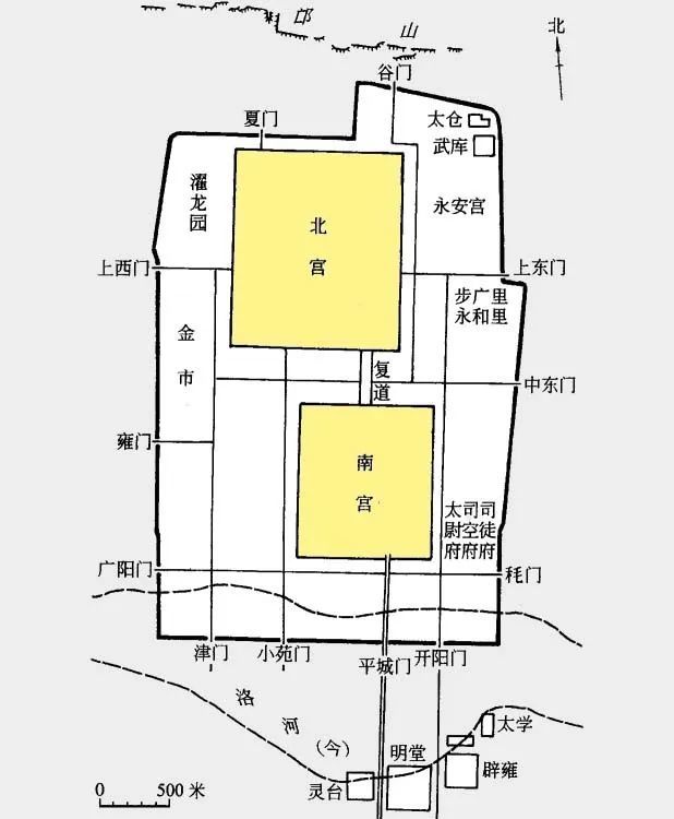 很明显其定位基本是政治和军事中心东汉洛阳大致格局但细究这部大赋