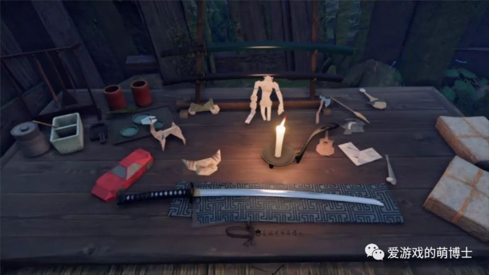 《对马之魂》小彩蛋：桌上折纸致敬了《战神》等等PS4独占游戏