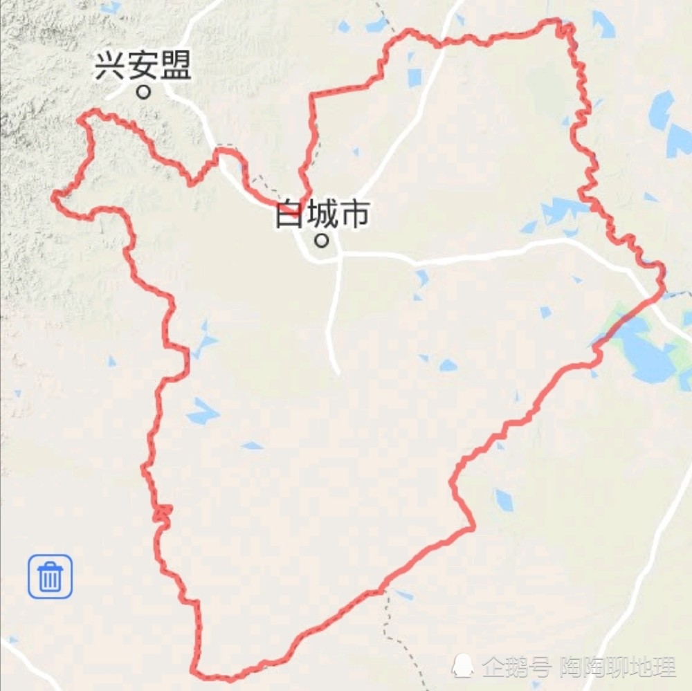 白城市地理位置图白城市是吉林省的一个地级市,位于吉林省西北部地区