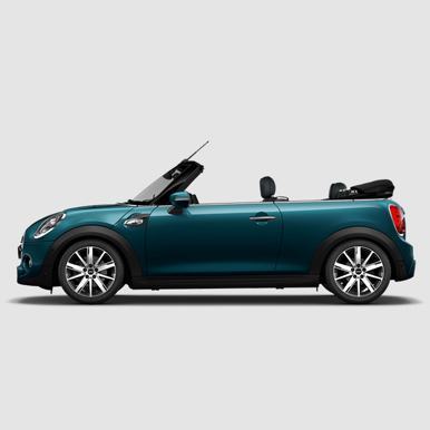 新款mini cabrio sidewalk限量版在外观设计上首次采用拉古纳蓝的配色