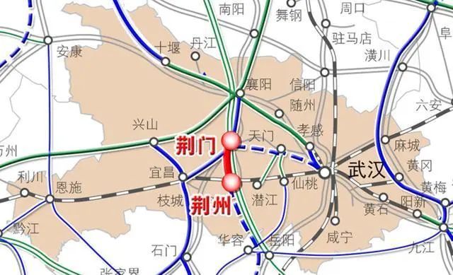 2017年底,湖北省正式批复荆门至荆州铁路.