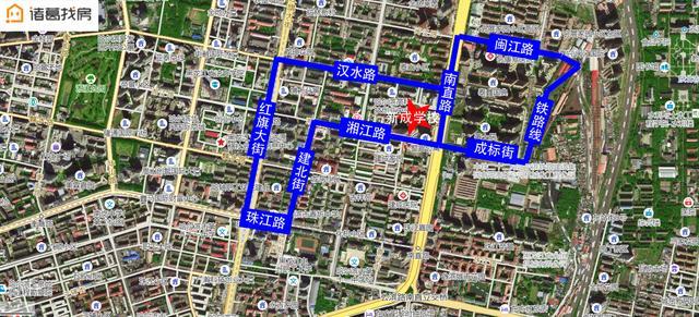 学区:南直路,汉水路,红旗大街,湘江路,建北街,珠江路合围区域;闽江路