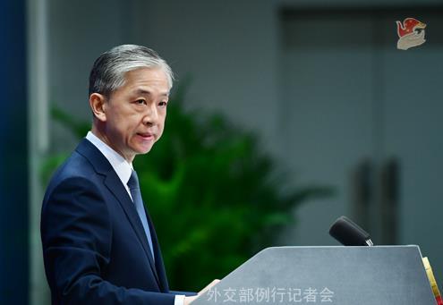 7月23日,外交部发言人汪文斌主持例行记者会.