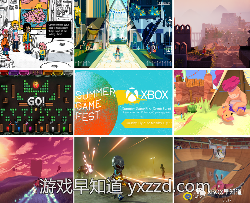 夏季游戏节XboxOne线上试玩活动开放超70款独立游戏可体验