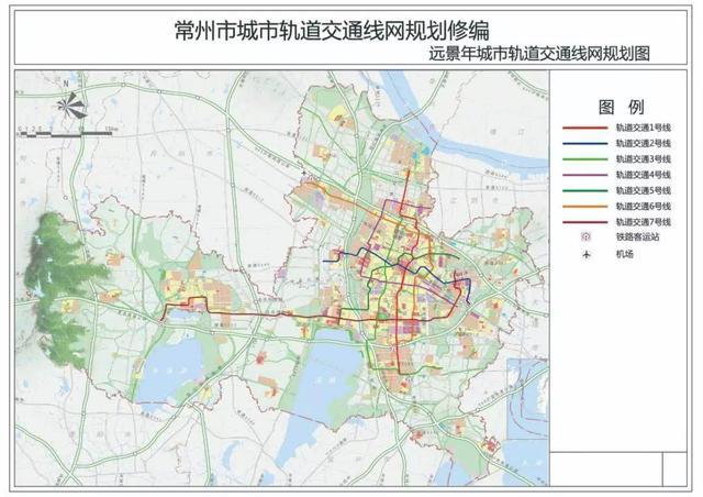常州地铁:运营线路1条,在建线路1条,拟建线路12条