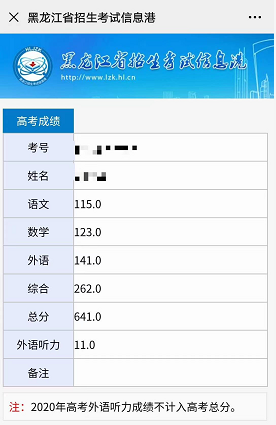 刚刚,黑龙江考生晒出2020高考成绩单,有疑问?25日17:00前可复核!