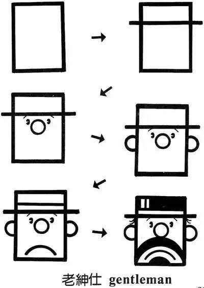 创意图形儿童简笔画-正方形变变变!