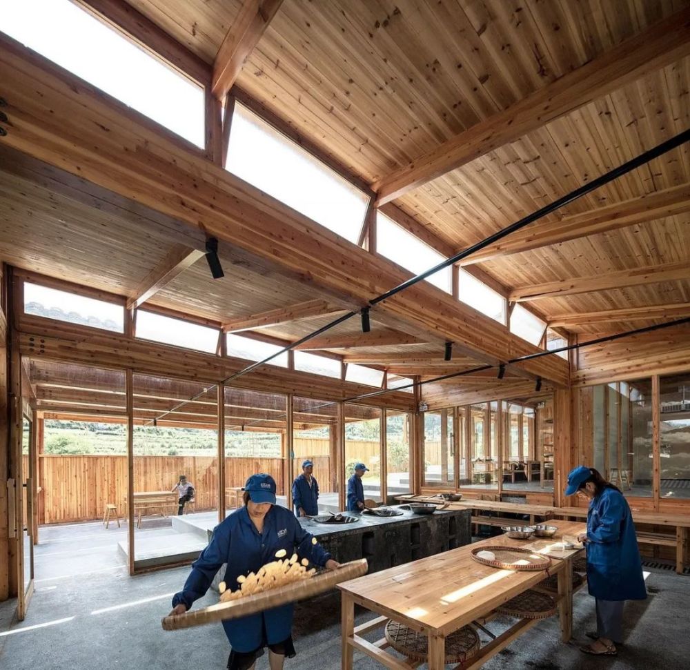 旅游 小型公共建筑设计:浙江丽水豆腐工坊/装配式木结构案例