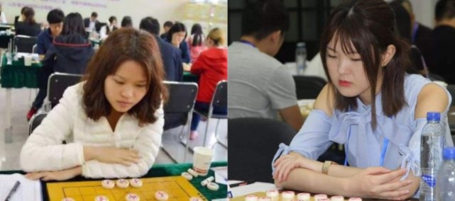 美女象棋大师之间的大战林延秋双炮单车威力十足郎祺琪急于进攻反被杀