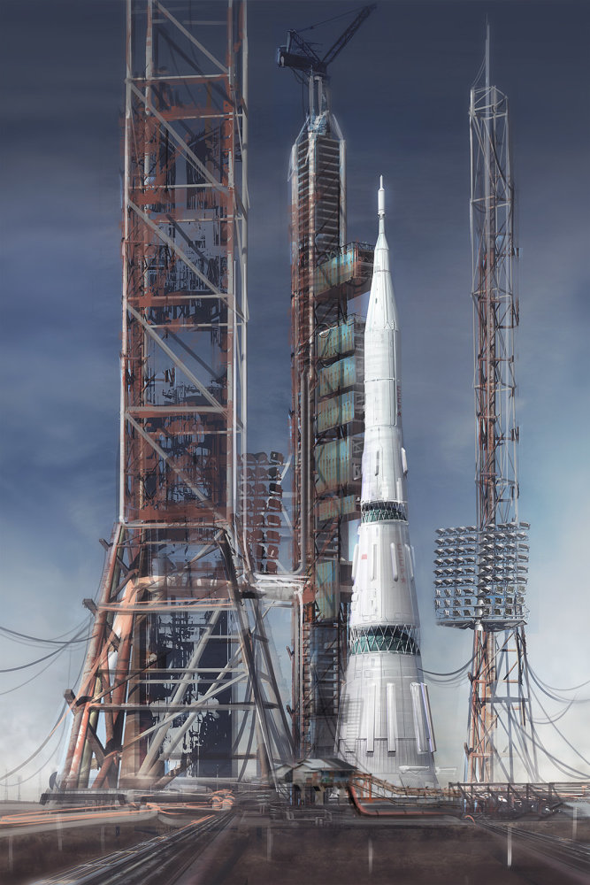 该方案计划使用巨大的n-1运载火箭,将tmk重型载人行星际飞船发射入轨
