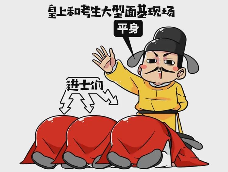 中榜的进士先 入宫拜皇上