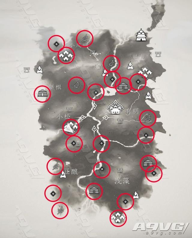 对马岛之魂全蒙古营地地图位置攻略解放对马岛奖杯解锁
