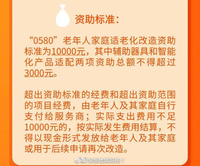 点赞！最高每户10000元，深圳出钱为老年人家庭进行适老化改造
