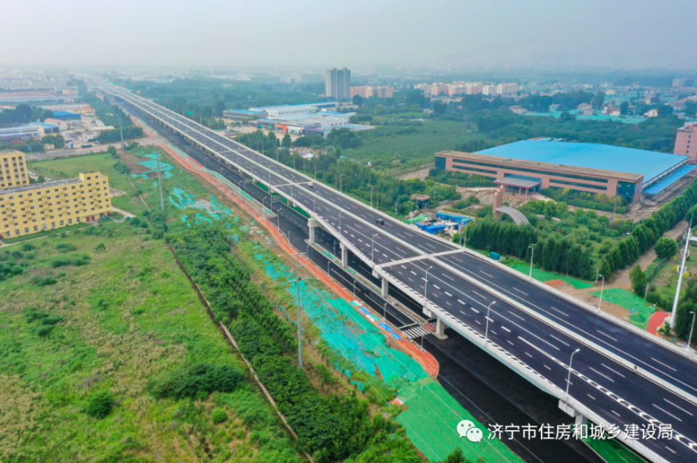 济宁主城区内环高架一标段通车