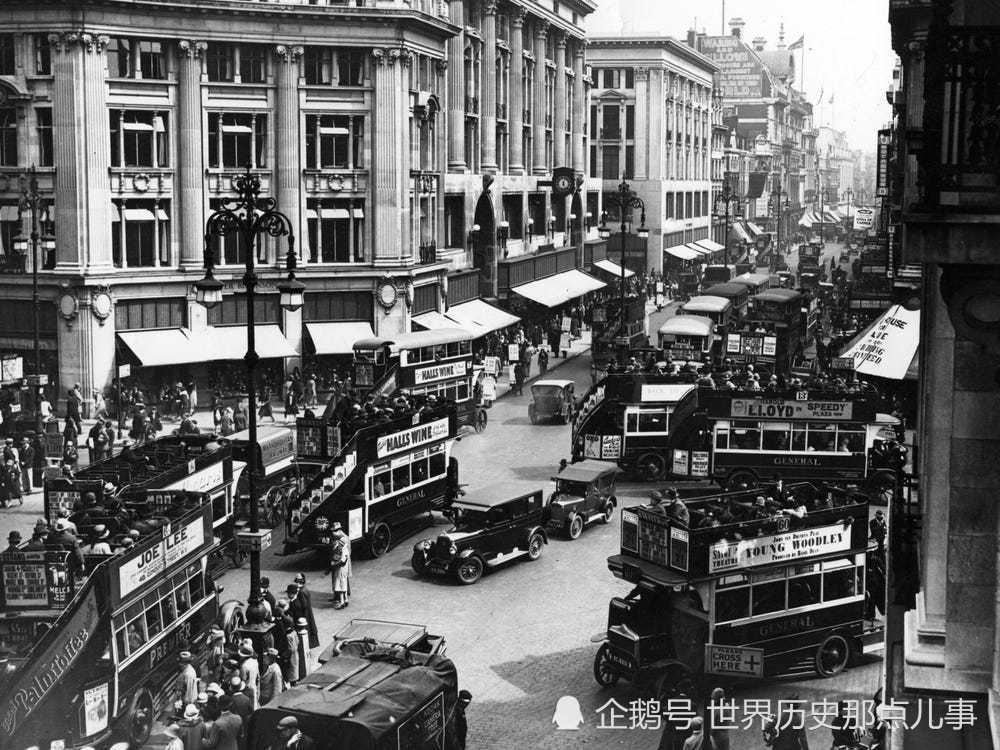 珍贵老照片:100年前的伦敦什么样?世界级繁华大都市,不服不行