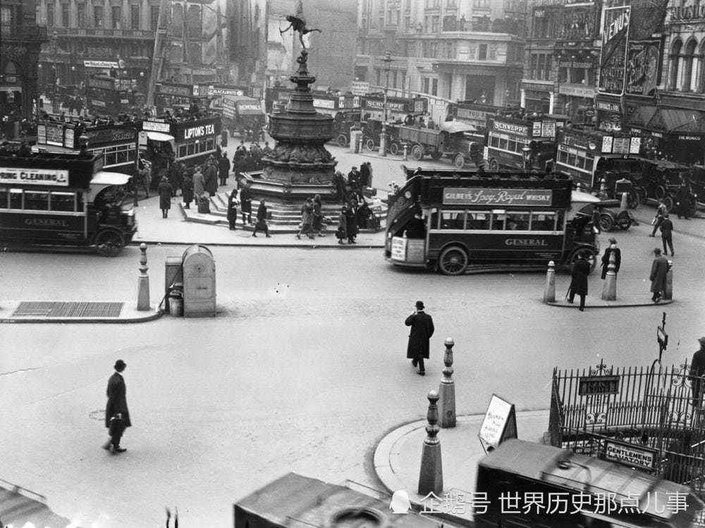 珍贵老照片:100年前的伦敦什么样?世界级繁华大都市,不服不行