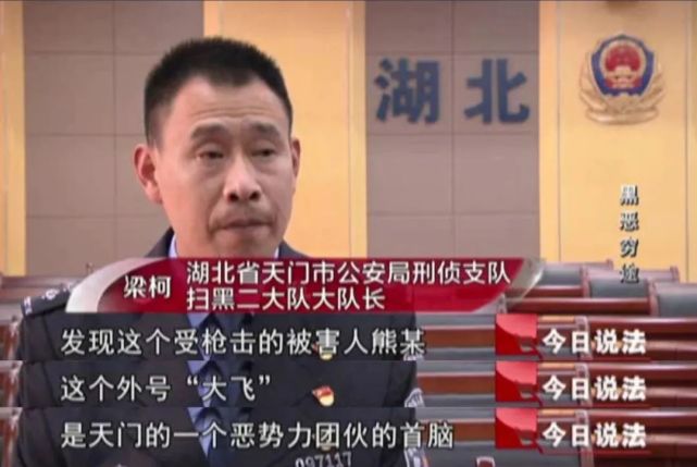 伤者名为熊飞,35岁,外号"大飞",湖北省天门市人,是当地一个黑恶势力
