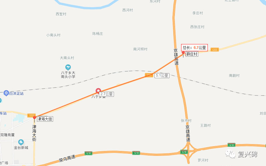 的交通要道就是这一条道路(南面是被称为s334后改称g336的保静公路)