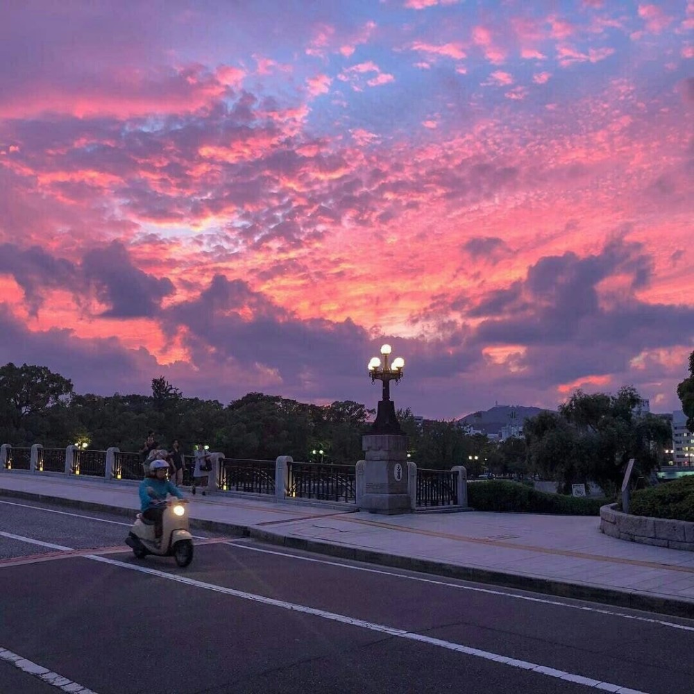 背景图:超温柔且治愈的日落背景图