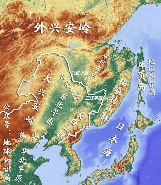 面积达100 0000平方公里,大体范围是外兴安岭以南,黑龙江以北,东至