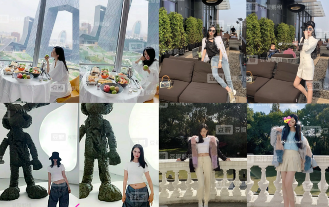 撞款3:luna宣云和多名网红闺蜜撞同样的地点,甚至是同样衣服,造型的