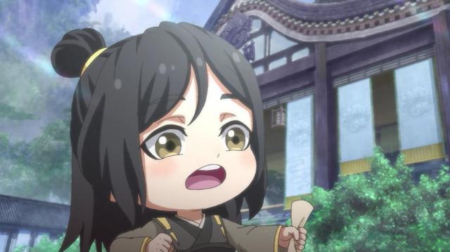 魔道祖师q版:魏无羡小金猪皮肤好黑,蓝湛的肤色倒是很白