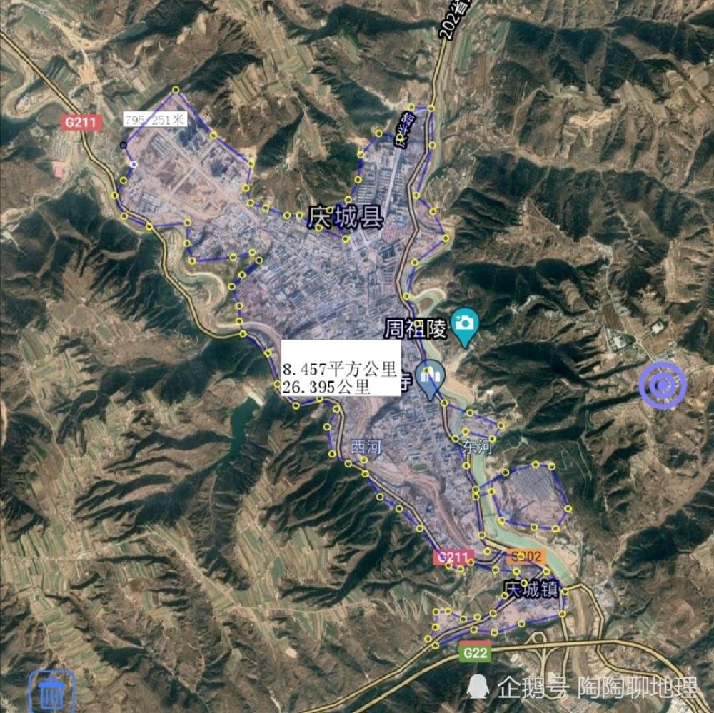 甘肃省庆阳市建成区面积排名,西峰区最大,宁县最小,你