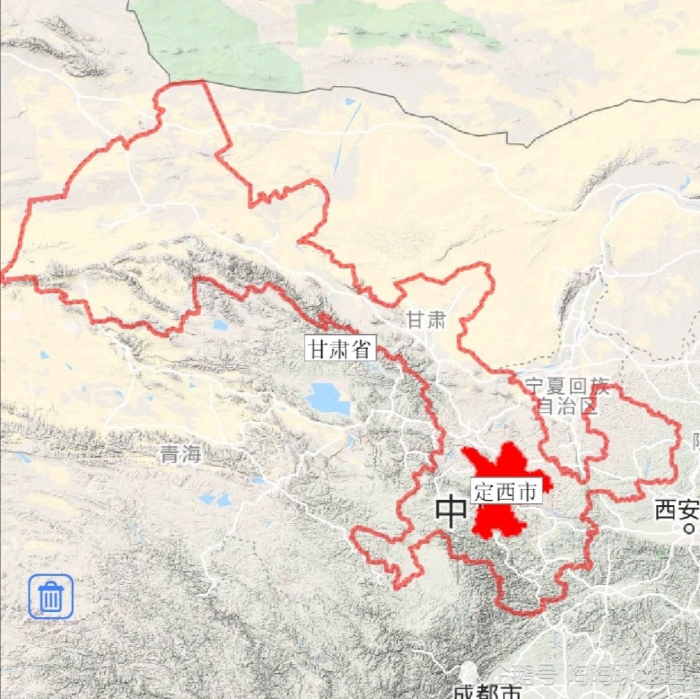 定西市7区县建成区面积排名，陇西县最大，漳县最小，了解一下？