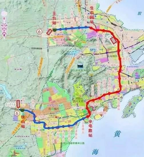 青岛地铁6号线一期工程共21站22区间,新建20座车站,线路全长约30公里