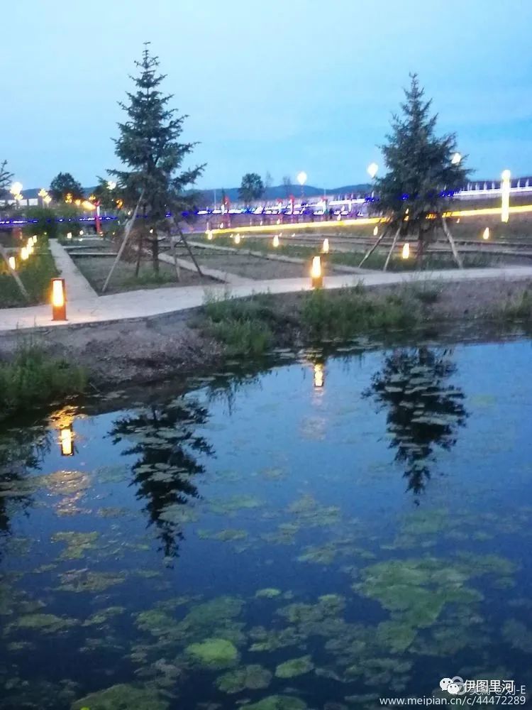 根河夜景,美极了