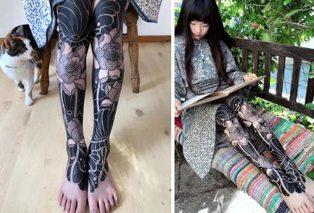 世界上最年轻的纹身师11岁女孩,爸爸就是是她的画布