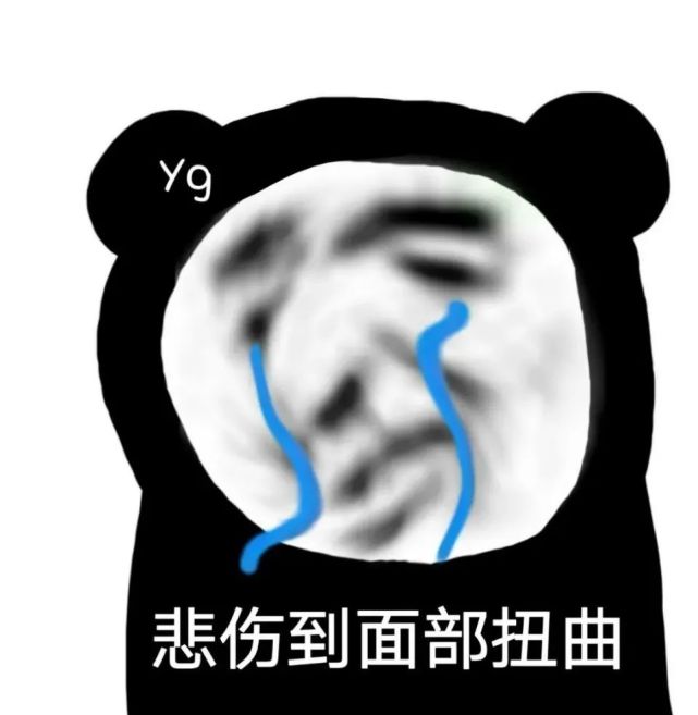 熊猫头落泪表情包!