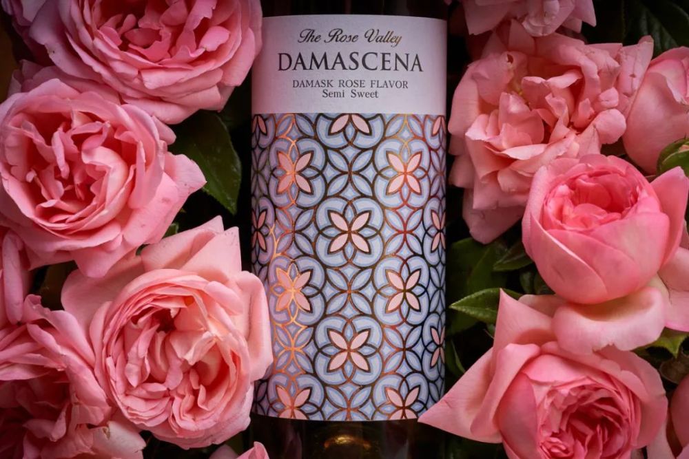 damascena rose wine label 大马士革玫瑰酒品牌包装设计via:43oz
