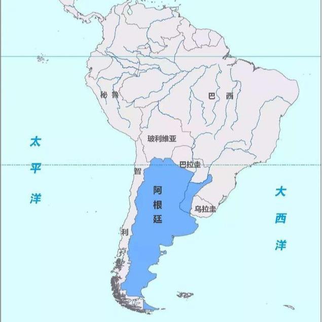 阿根廷在南美洲的地理位置