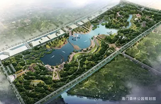 8个东洲公园,4.6个江海文化公园.