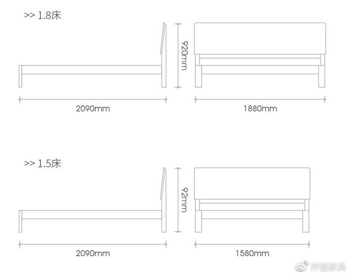 【齐盟家具】床和榻榻米的尺寸选购指南