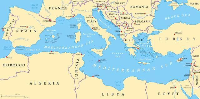 地中海地图