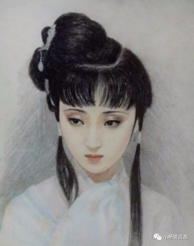 林黛玉陈晓旭的素描画像,每一张图都仿若真人