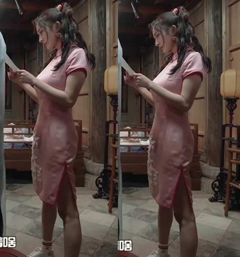 杨幂的身材有多好?穿旗袍录节目被抓拍到生图:全身没有一处是平的
