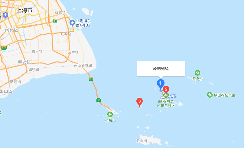 嵊泗列岛地理位置