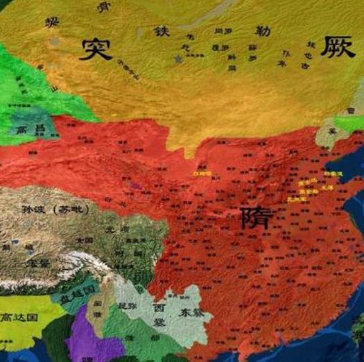 隋朝版图