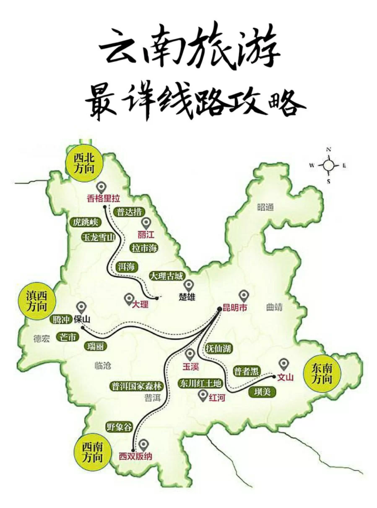 第一次去云南旅游该选哪条线路云南旅游路线怎么规划看完这篇攻略知道